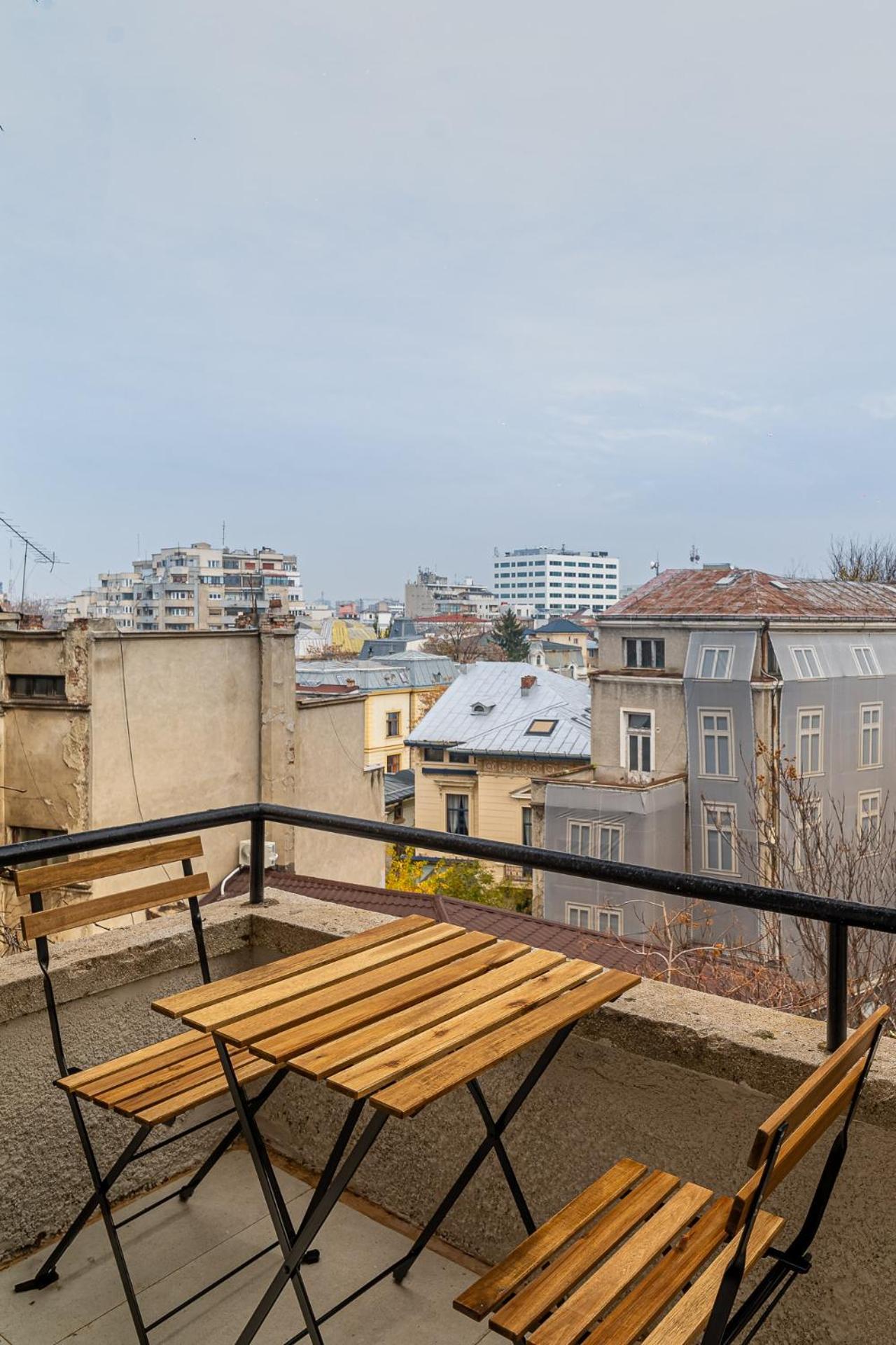 בוקרשט Loggia & Luxe 5Br Penthouse In Universitatii Area מראה חיצוני תמונה
