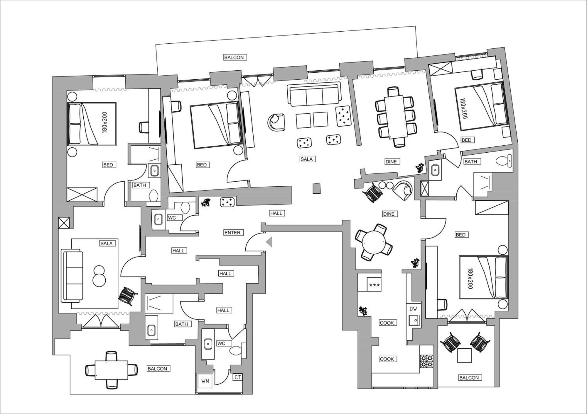 בוקרשט Loggia & Luxe 5Br Penthouse In Universitatii Area מראה חיצוני תמונה